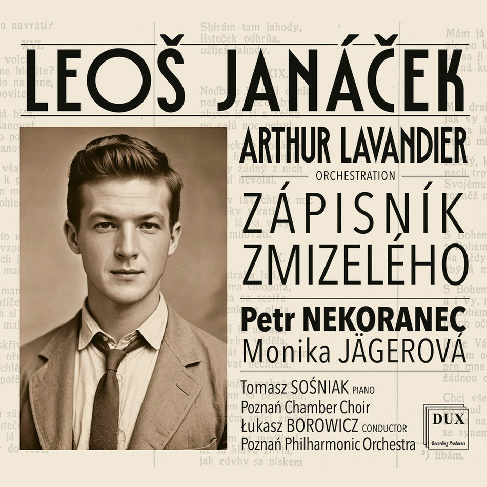 the album cover for Petr Nekoranec - Janacek: Zapisnik Zmizeleho/Diary Of One Who