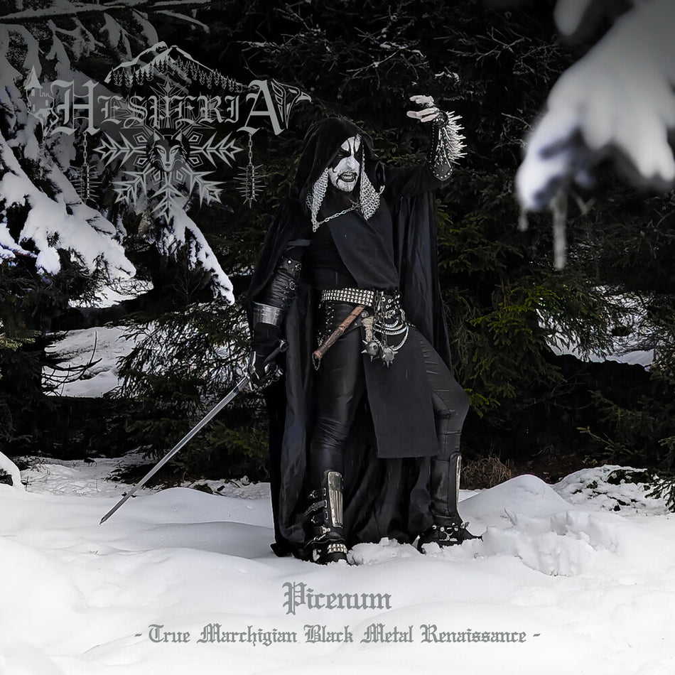 the album cover for Hesperia - Picenum (True Marchigian Black Metal Renaissance)