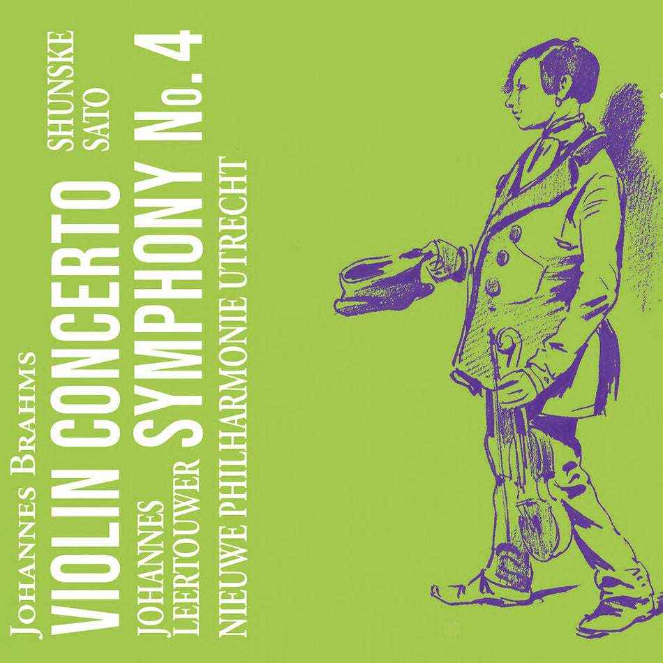 the album cover for Shunske Sato - Brahms: Vn Concerto: Sym No. 4