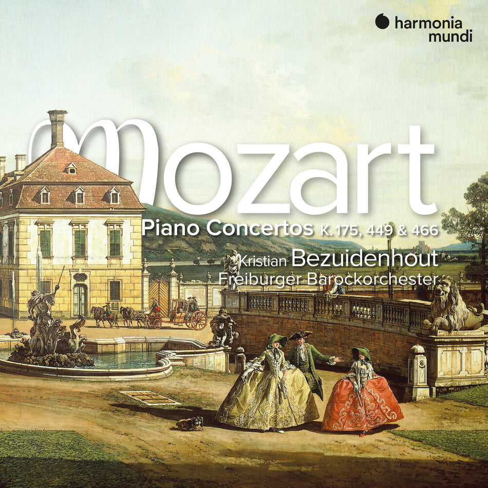 the album cover for Kristian Bezuidenhout - Mozart: Piano Concertos K. 175 449 & 466