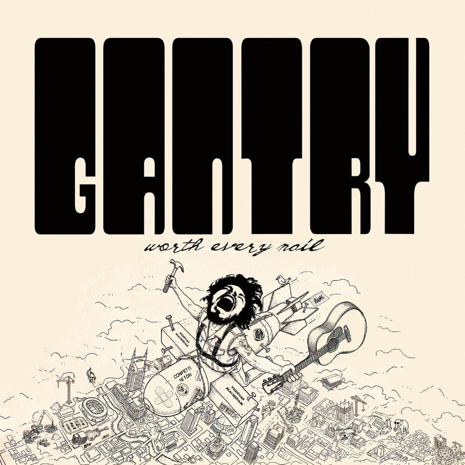 the album cover for Chris Gantry - Worth Every Nail