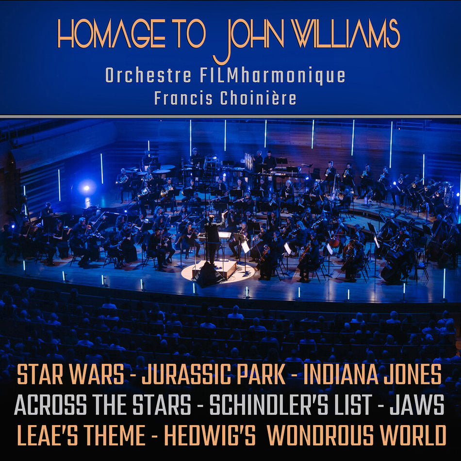 the album cover for Orchestre Filmharmonique - Tribute To John Williams