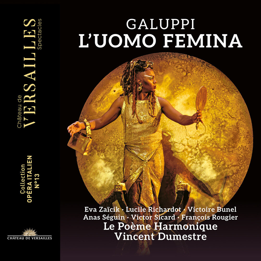 the album cover for Le Poème Harmonique - Galuppi: L'uomo Femina
