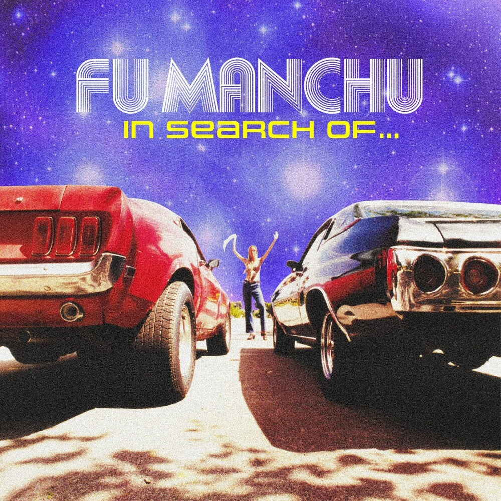 the album cover for Fu Manchu - In Search Of - 30th Anniversary - Red/Blue (Blue)