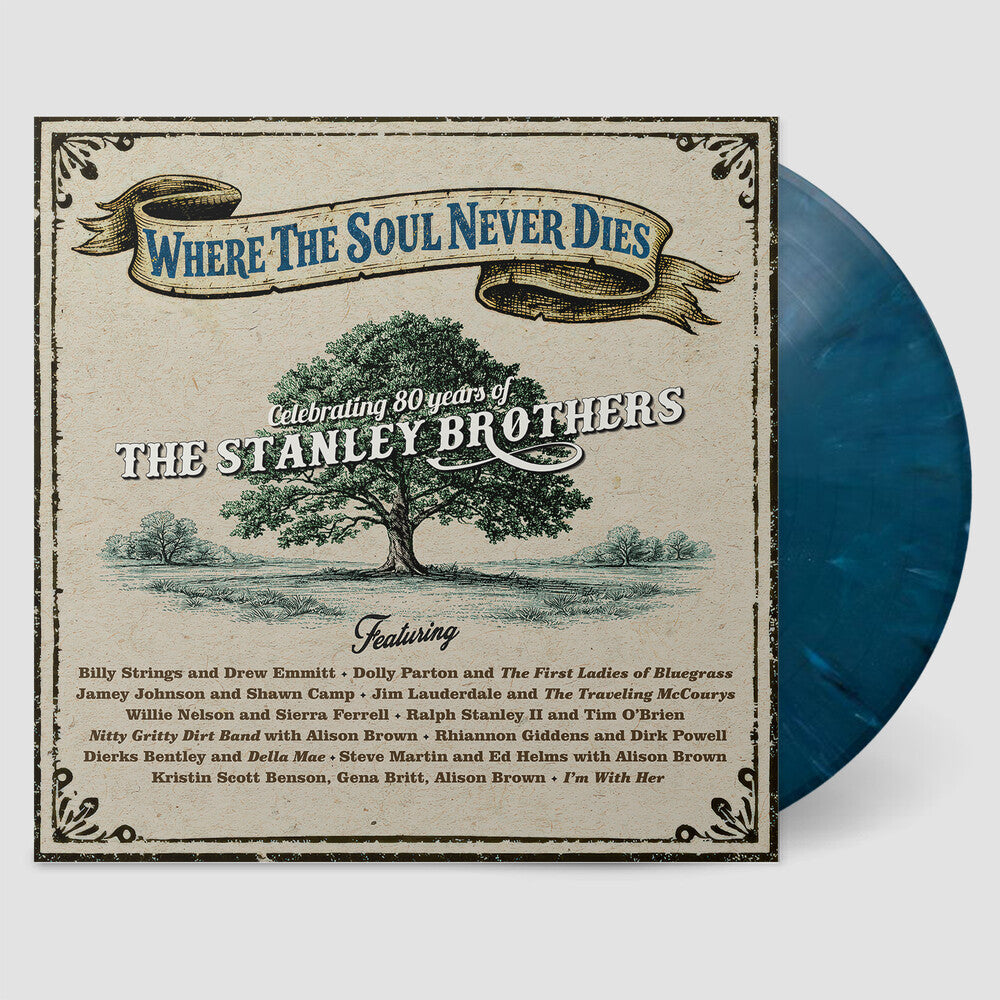 the album cover for Where The Soul Never Dies / Various (Blue) (Colv) - Where The Soul Never Dies / Various (Blue) [Colored Vinyl]