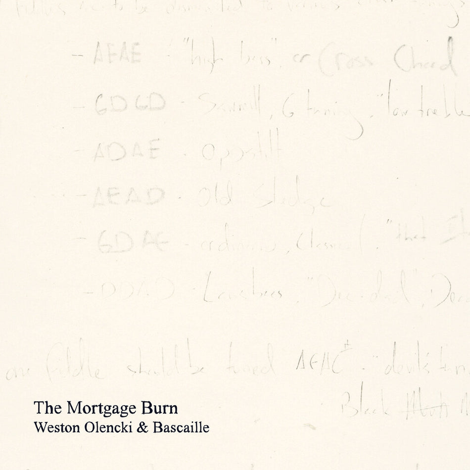 the album cover for Weston Olencki - Mortgage Burn