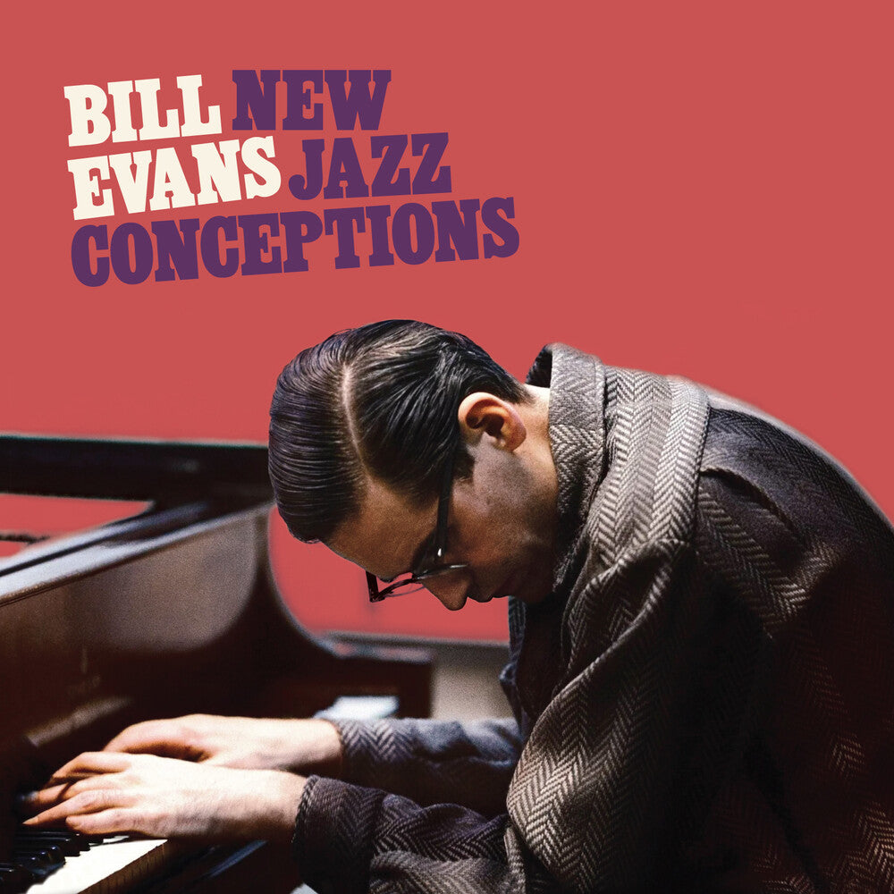 the album cover for Bill Evans - New Jazz Conceptions (Blue) [Colored Vinyl] [Limited Edition] [180 Gram]