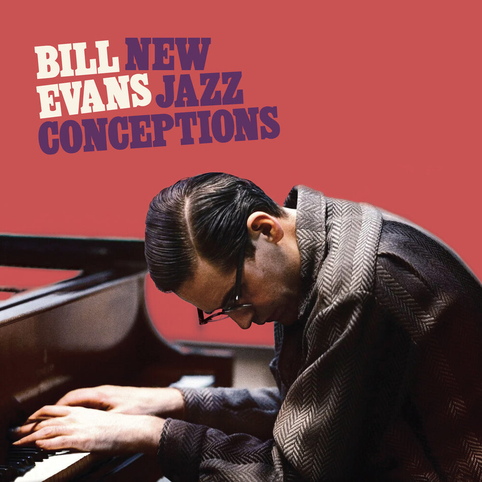 the album cover for Bill Evans - New Jazz Conceptions (Blue) [Colored Vinyl] [Limited Edition] [180 Gram]