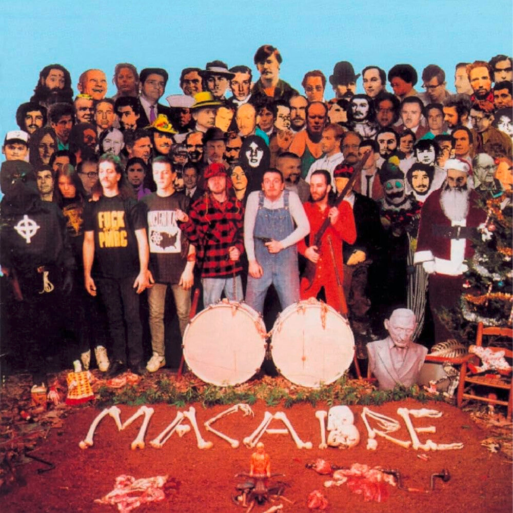 the album cover for Macabre - Sinister Slaughter [Colored Vinyl] [Limited Edition] [180 Gram] (Red) (Wht)