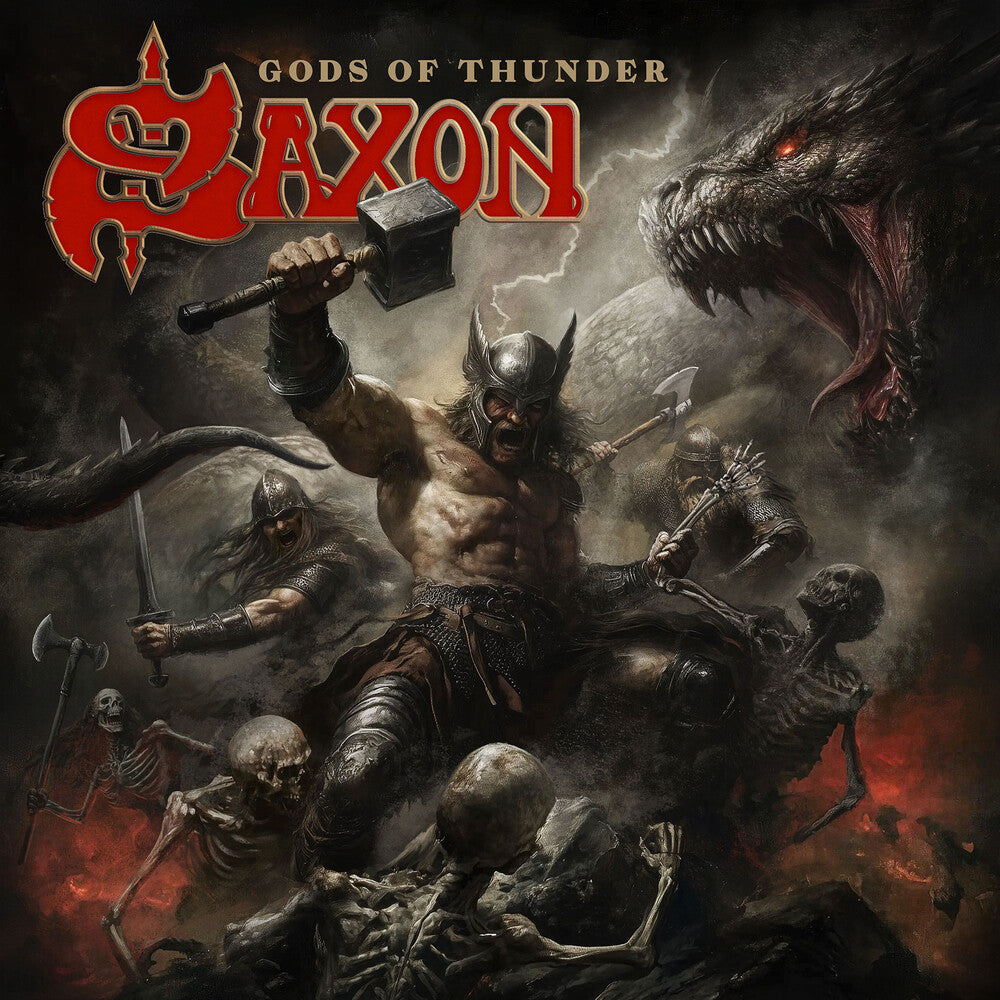 the album cover for Saxon - Gods Of Thunder [Clear Vinyl] [Indie Exclusive]