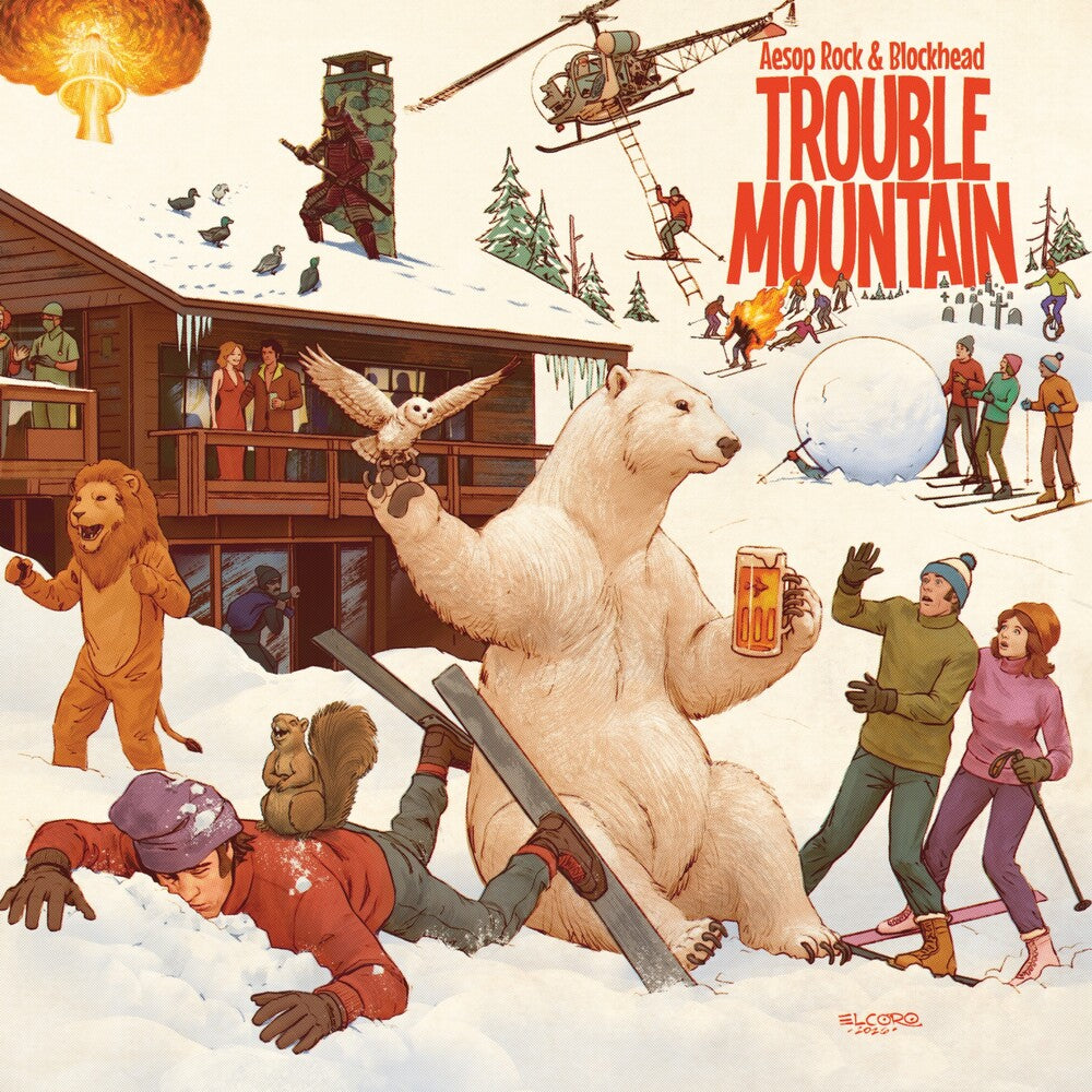 the album cover for Aesop Rock / Blockhead - Trouble Mountain [2 LP]