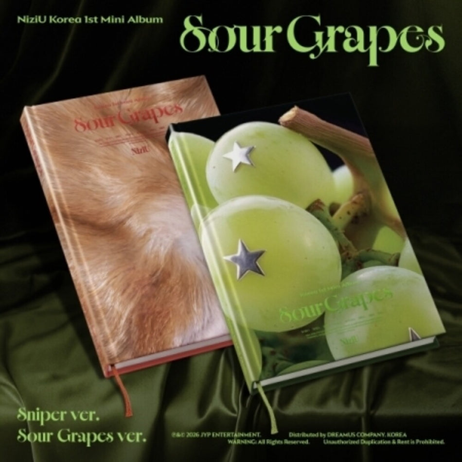 the album cover for NiziU - Sour Grapes (Sniper Or Sour Grapes Version) (Asia)