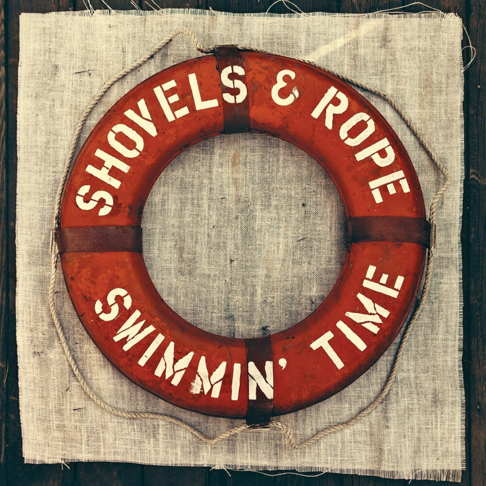 the album cover for Shovels & Rope - Swimmin' Time [Colored Vinyl] [Limited Edition] (Red)