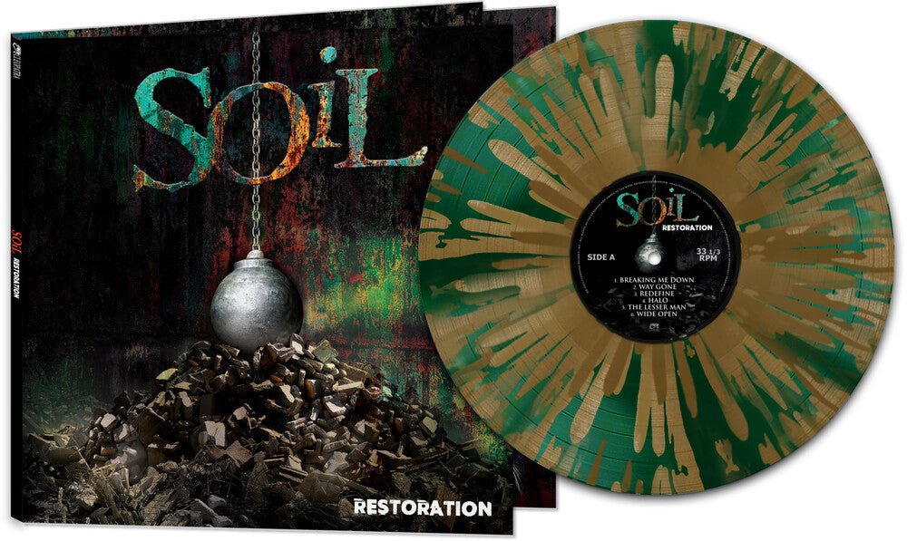 the album cover for Soil - Restoration [Gold / Green Splatter]