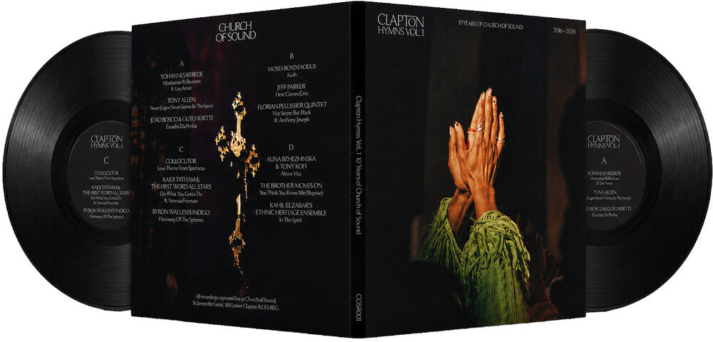 the album cover for Clapton Hymns Vol. 1: 10 Years Of Church Of Sound - Clapton Hymns Vol. 1: 10 Years Of Church Of Sound