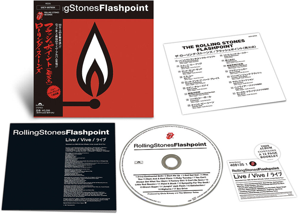 the album cover for Rolling Stones - Flashpoint - Limited Shm Paper Sleeve (Jmlp) [Limited Edition]