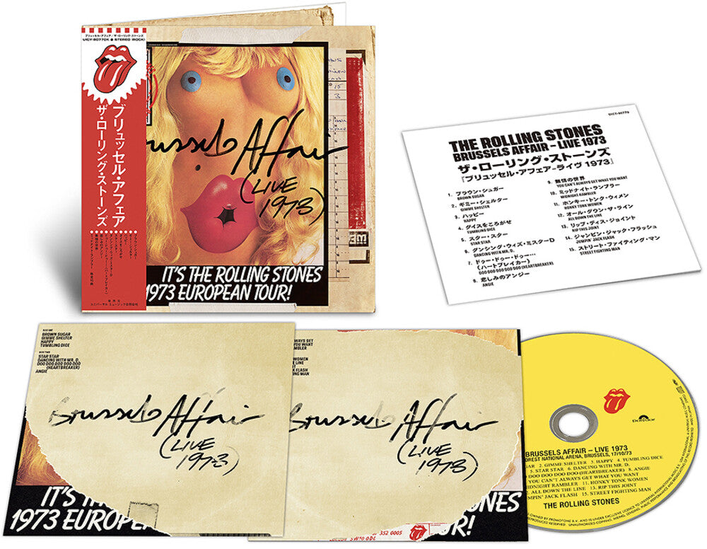 the album cover for Rolling Stones - Brussels Affair (Live 1973) - Ltd Shm Paper Sleeve