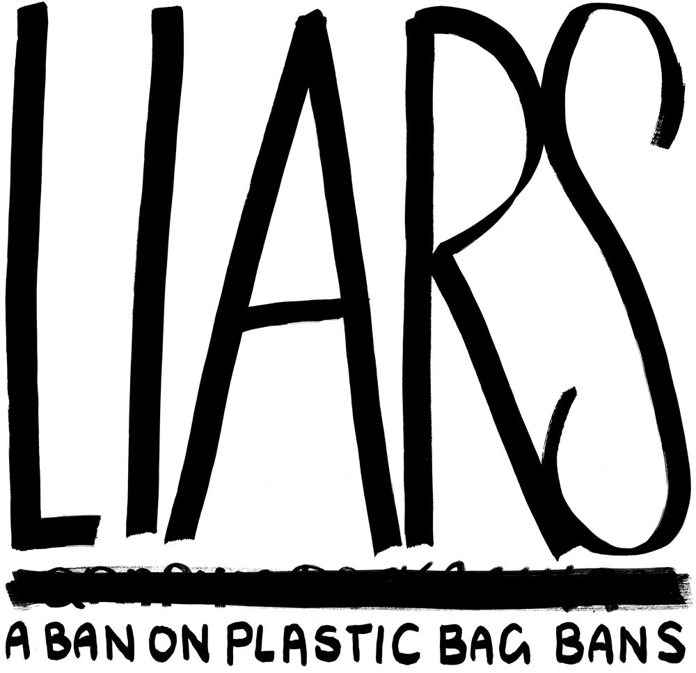the album cover for Liars - Ban On Plastic Bag Bans