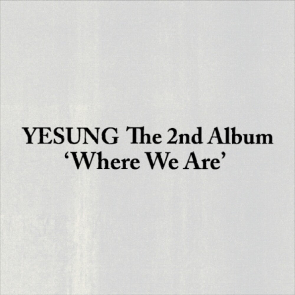 the album cover for Yesung - Where We Are (Photobook Version) (Phob) (Asia)