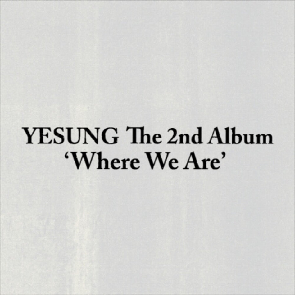 the album cover for Yesung - Where We Are (Photobook Version) (Phob) (Asia)