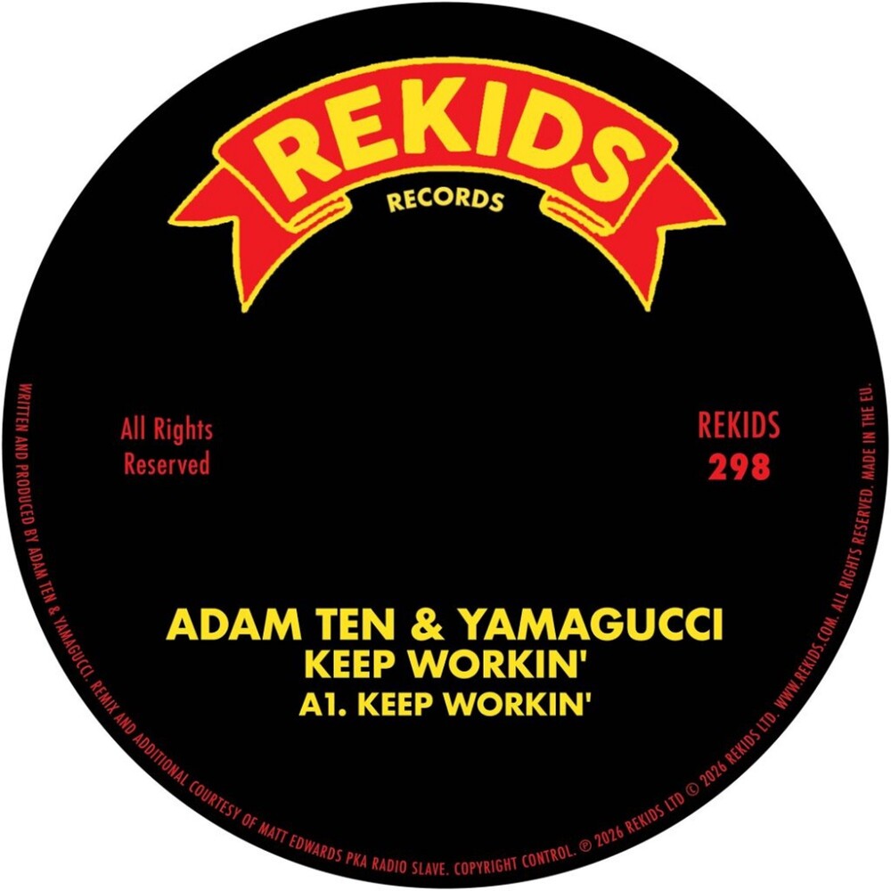 the album cover for Adam Ten - Keep Workin'