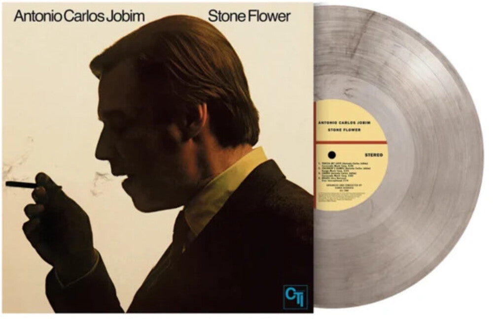 the album cover for Antonio Jobim  Carlos - Stone Flower (Blk) [Colored Vinyl] [Clear Vinyl] (Gate) [Limited Edition]