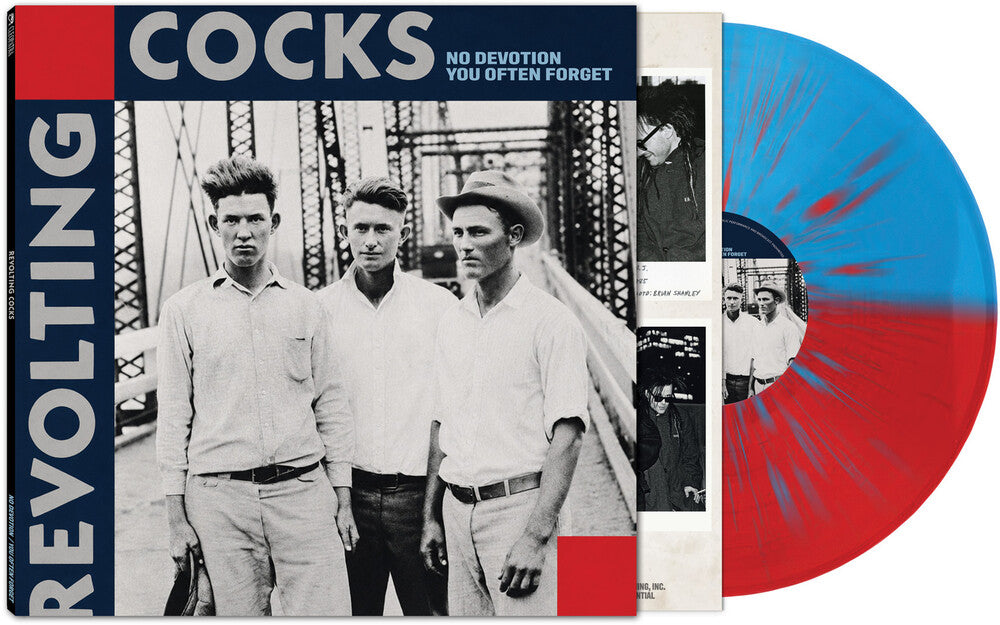 the album cover for Revolting Cocks - No Devotion / You Often Forget [Red / Blue Splatter]
