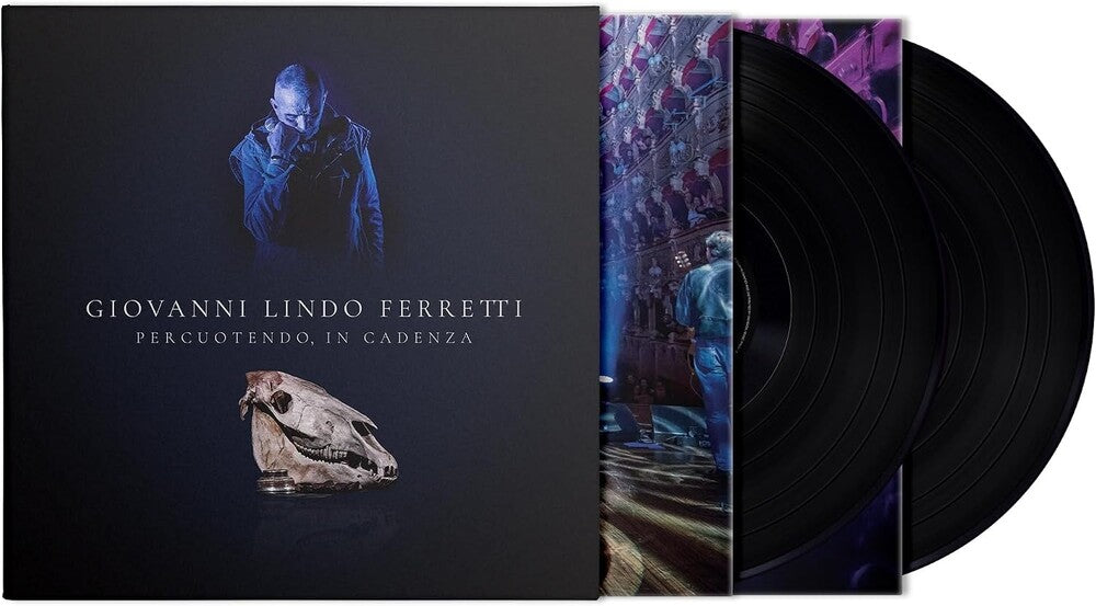 the album cover for Giovanni Ferretti  Lindo - Percuotendo In Cadenza (Ita)