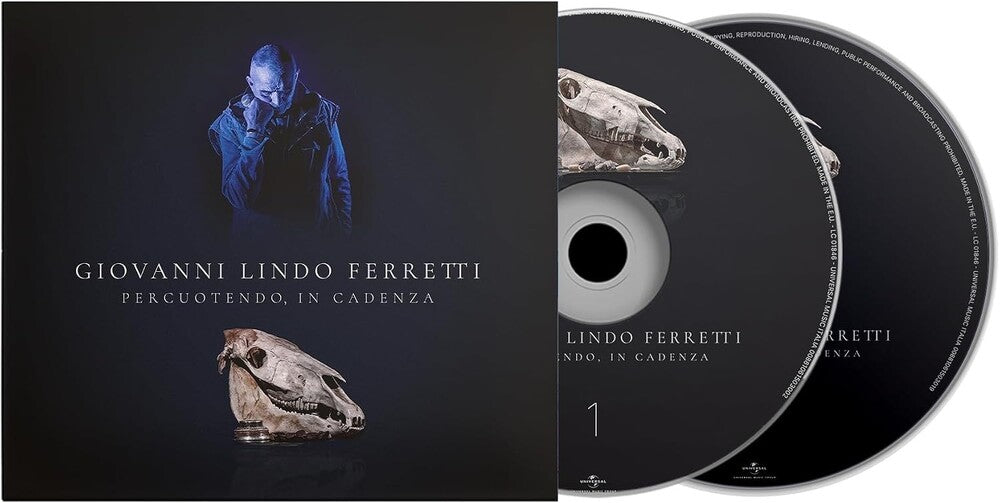 the album cover for Giovanni Ferretti  Lindo - Percuotendo In Cadenza (Ita)
