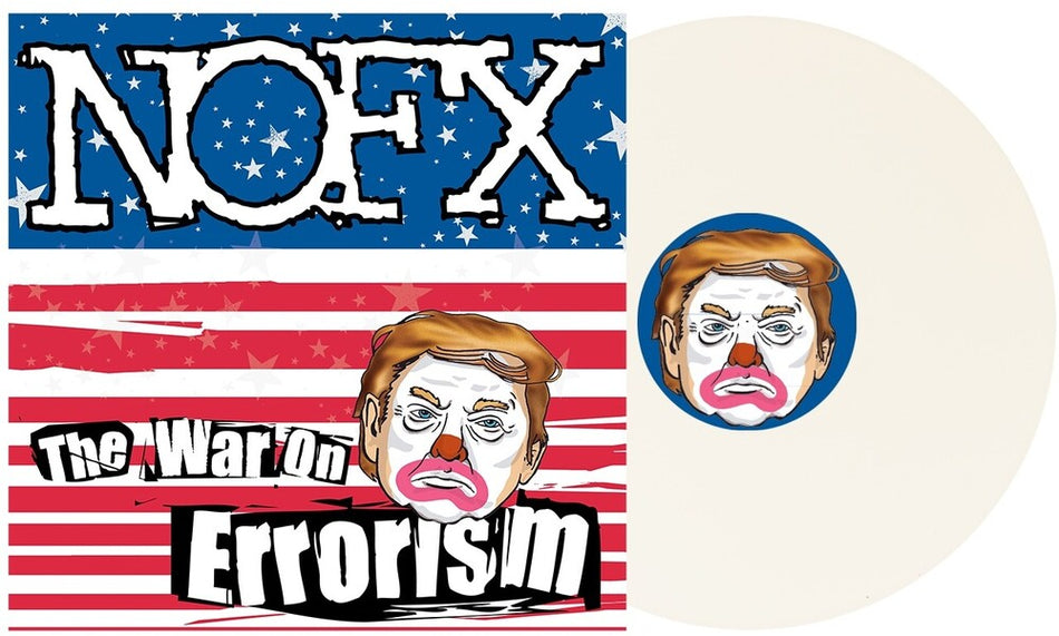 the album cover for NOFX - War On Errorism - White [Colored Vinyl] (Wht) [Indie Exclusive]