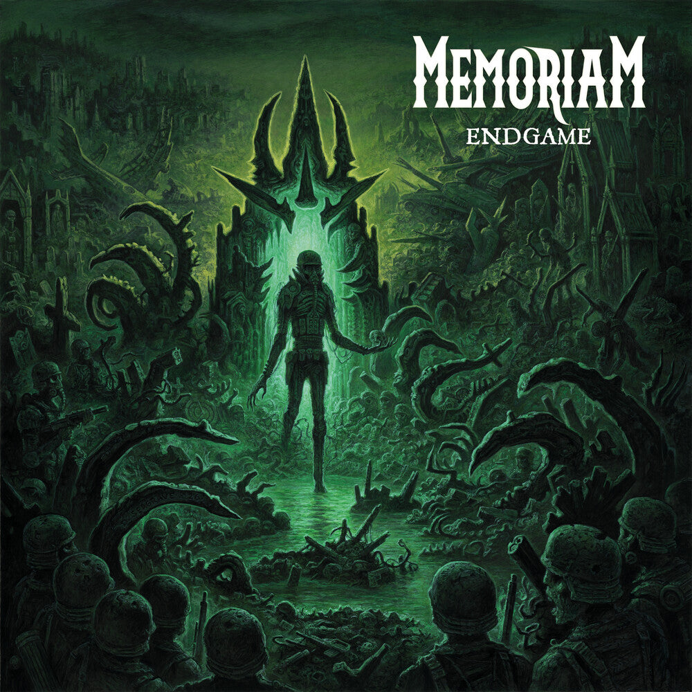 the album cover for Memoriam - Endgame (Jewl) (Lyrb)