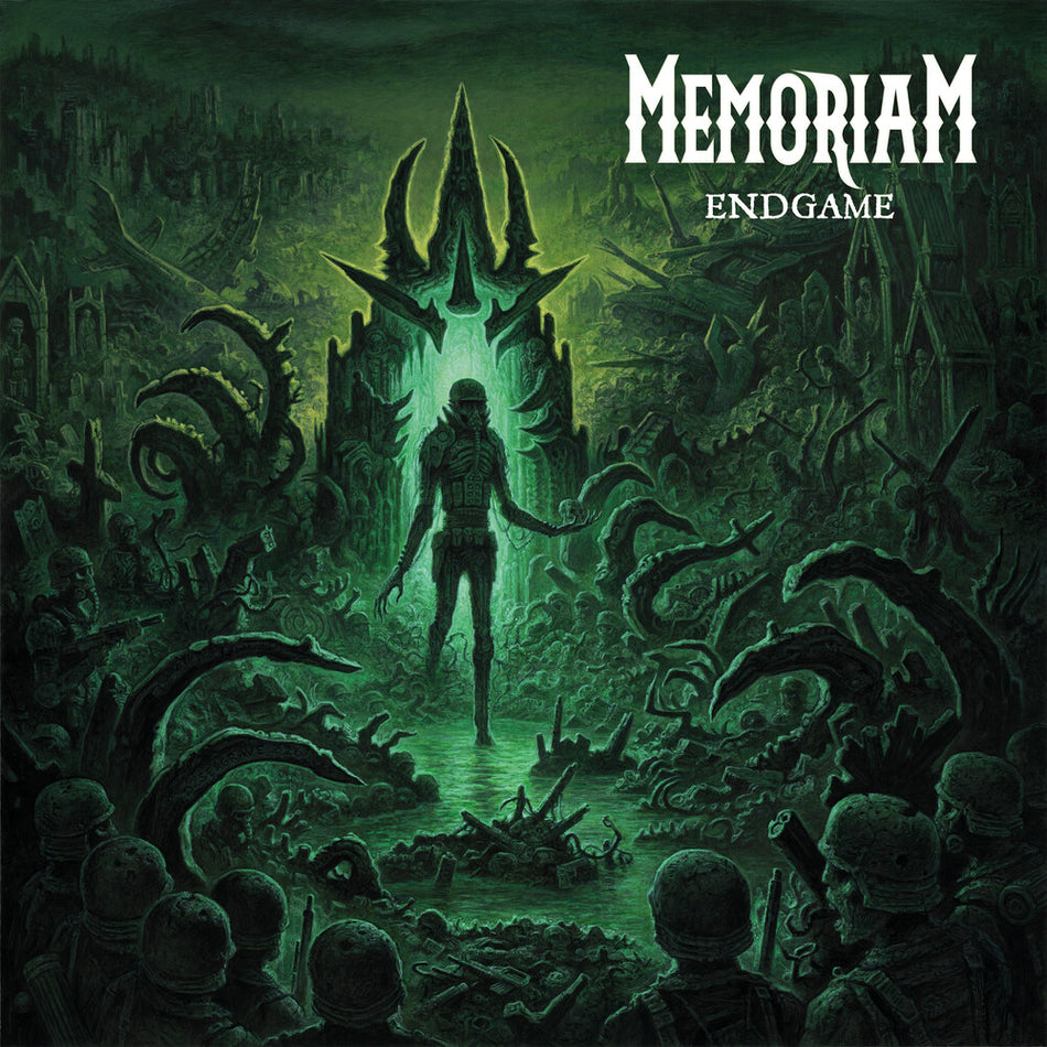 the album cover for Memoriam - Endgame (Jewl) (Lyrb)
