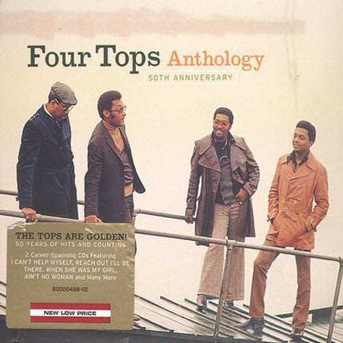 the album cover for The Four Tops - 50th Anniversary Anthology