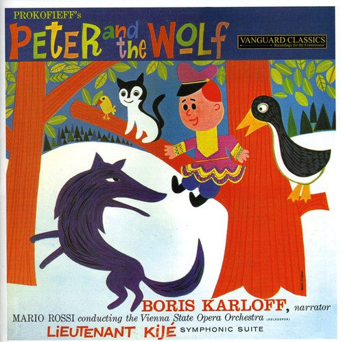 the album cover for Boris Karloff - Peter & the Wolf