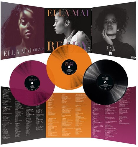 Ella Mai - Time Change Ready LP (3 Disc Clear Orange, Violet and Black Vinyl)