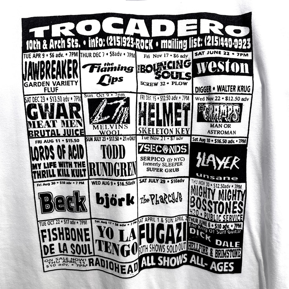 '90s Trocadero Dream Poster Unisex Tee (Black & White)