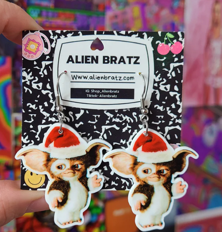 Alien Bratz Christmas Gizmo Earrings