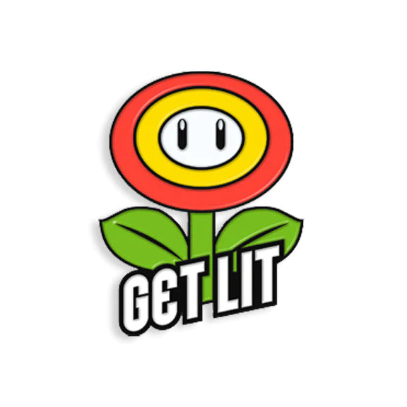 Enamel Pin: Get Lit Logo
