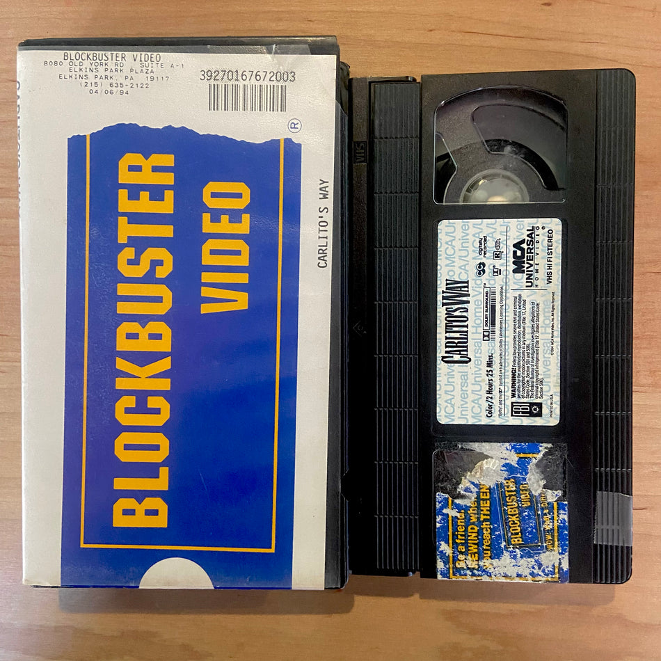 Blockbuster video Carlito's Way - VHS Tape (Used)