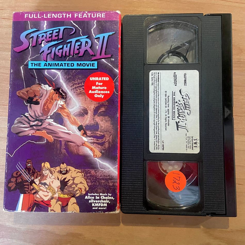 Street Fighter 2 animated movie - VHS Tape (Used)