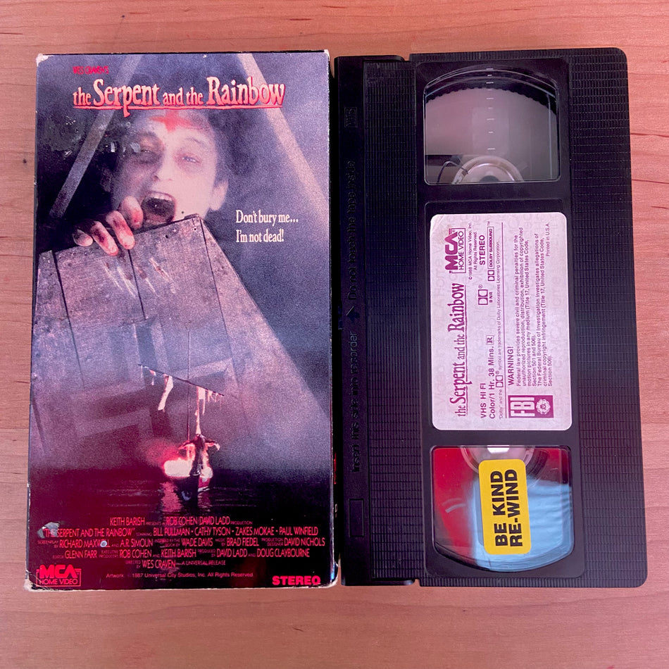 The serpent and the Rainbow - VHS Tape (Used)