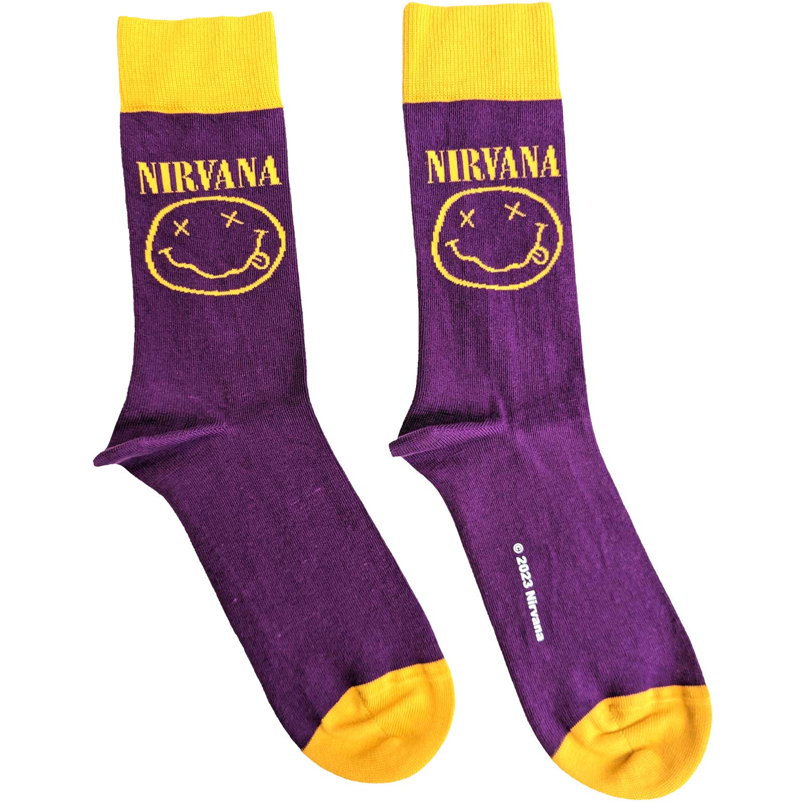 Nirvana Smiley Face Unisex Socks (Size 7-11)