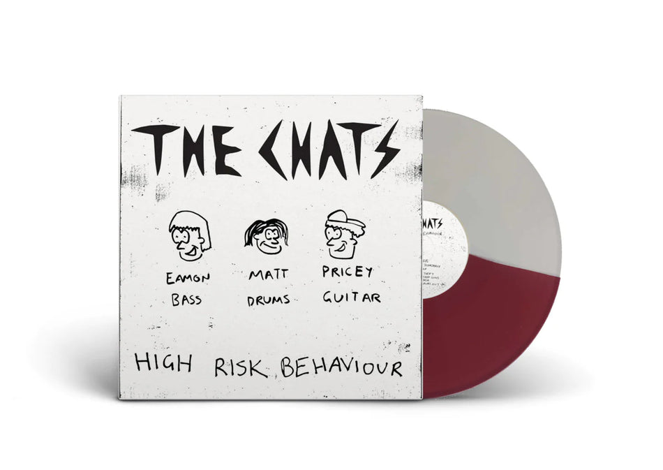 Chats - High Risk Behaviour LP ( White and Maroon Vinyl)