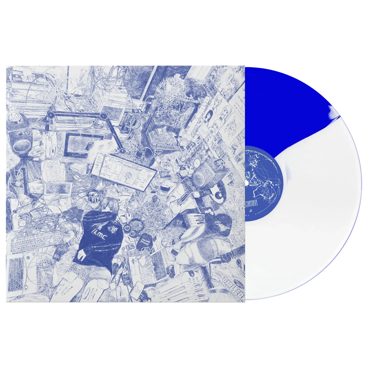 洋楽 Ninajirachi I Love My Computer Ninajirachi - I Love My Computer LP (Blue and White Split Vinyl