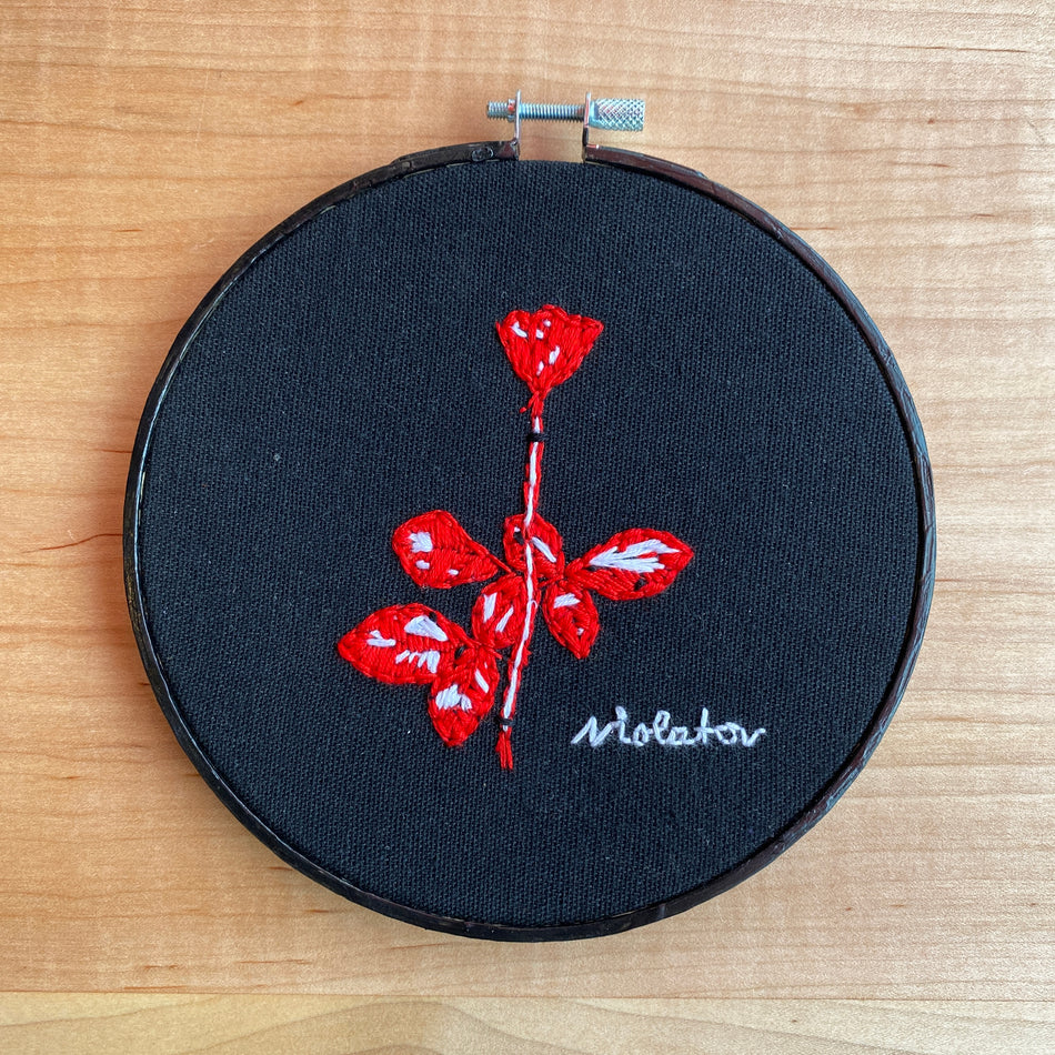 Embroidery - Depeche Mode Violator by Indiesomnia Crafts