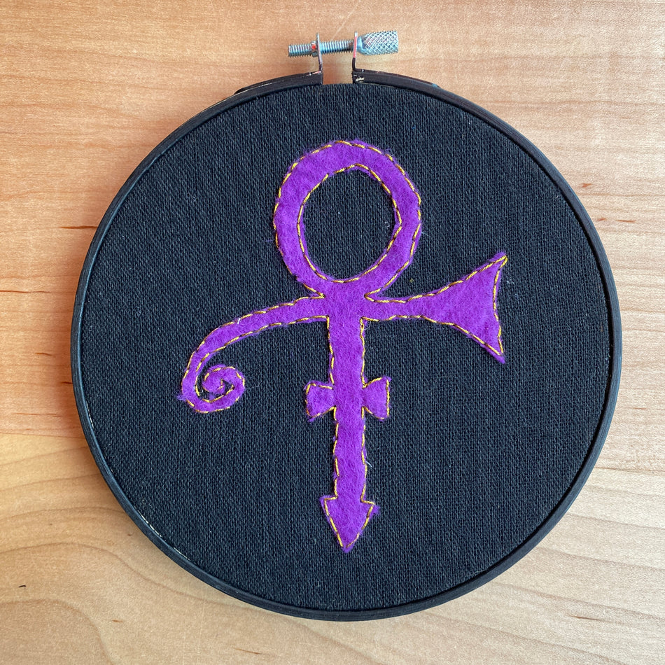 Embroidery - Prince Love Symbol #2 by Indiesomnia Crafts