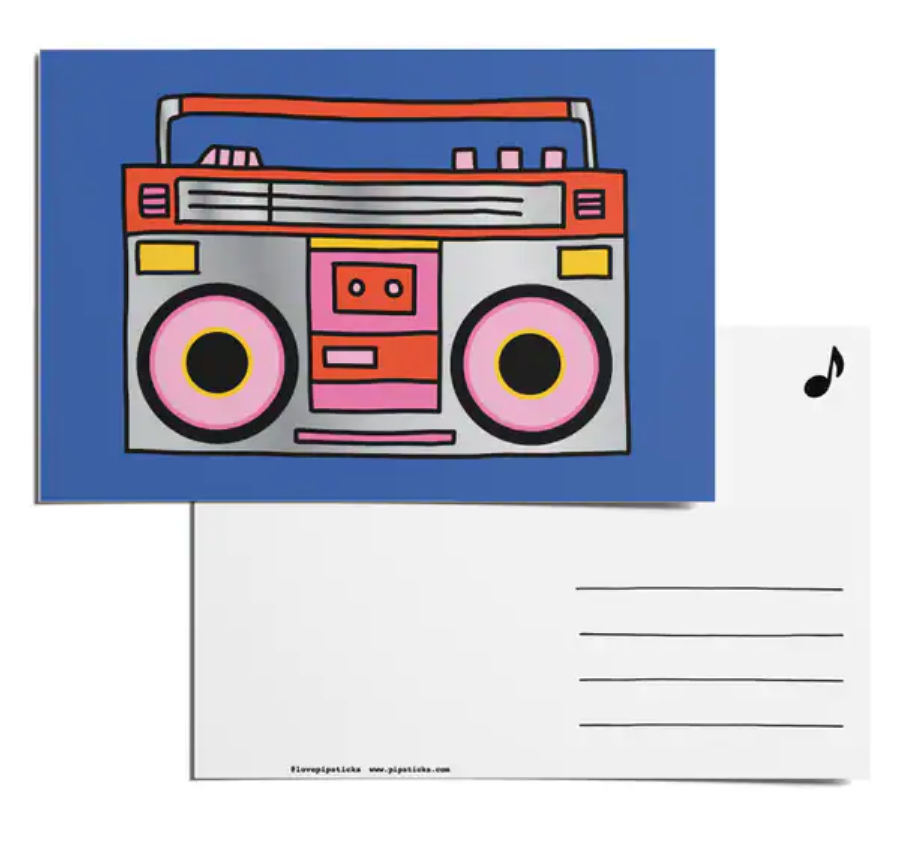 Shiny Boombox Postcard Pack (12 cards)