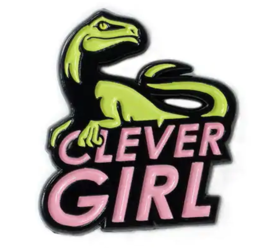 Enamel Pin: Clever Girl Raptor