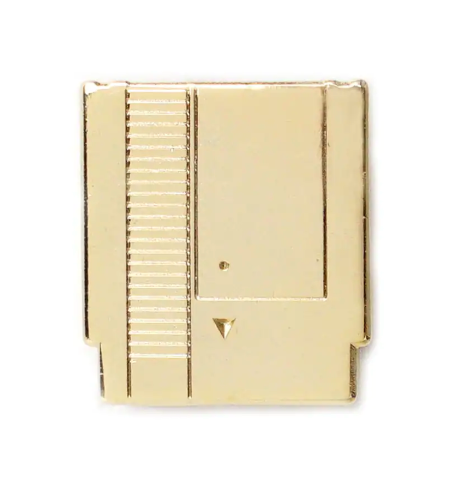 Enamel Pin: NES Gold Cartridge
