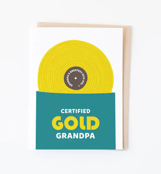 Certified Gold Grandpa Card